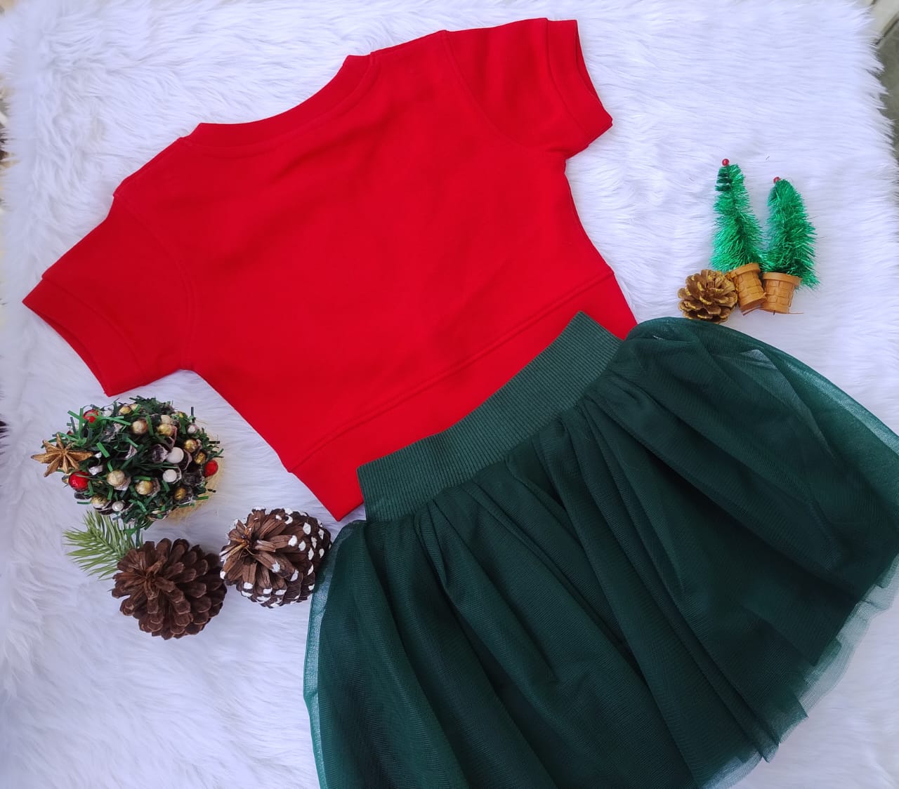 Green Skirt and Top
