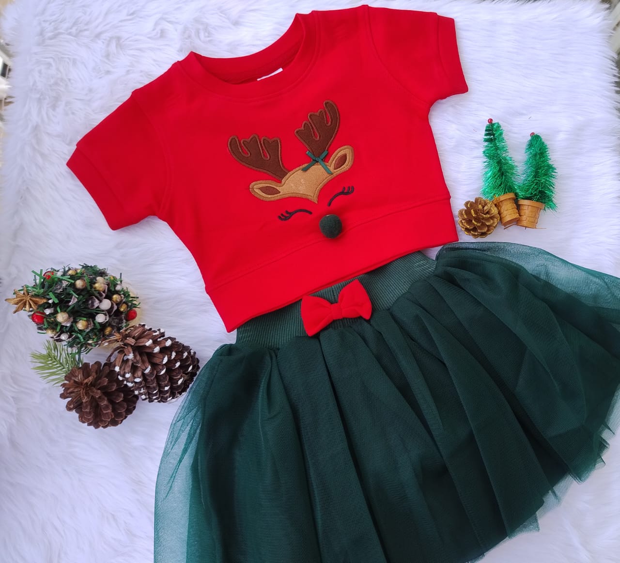 Green Skirt and Top
