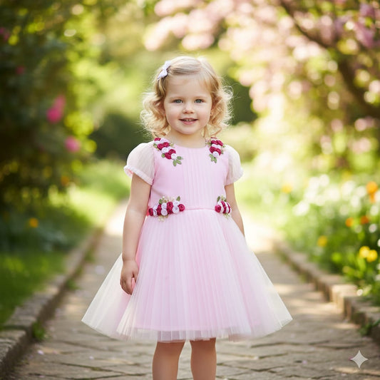 pink party frock