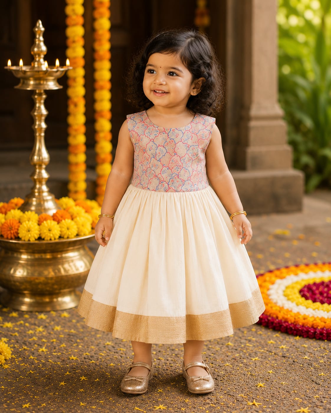 Traditional kasav frock