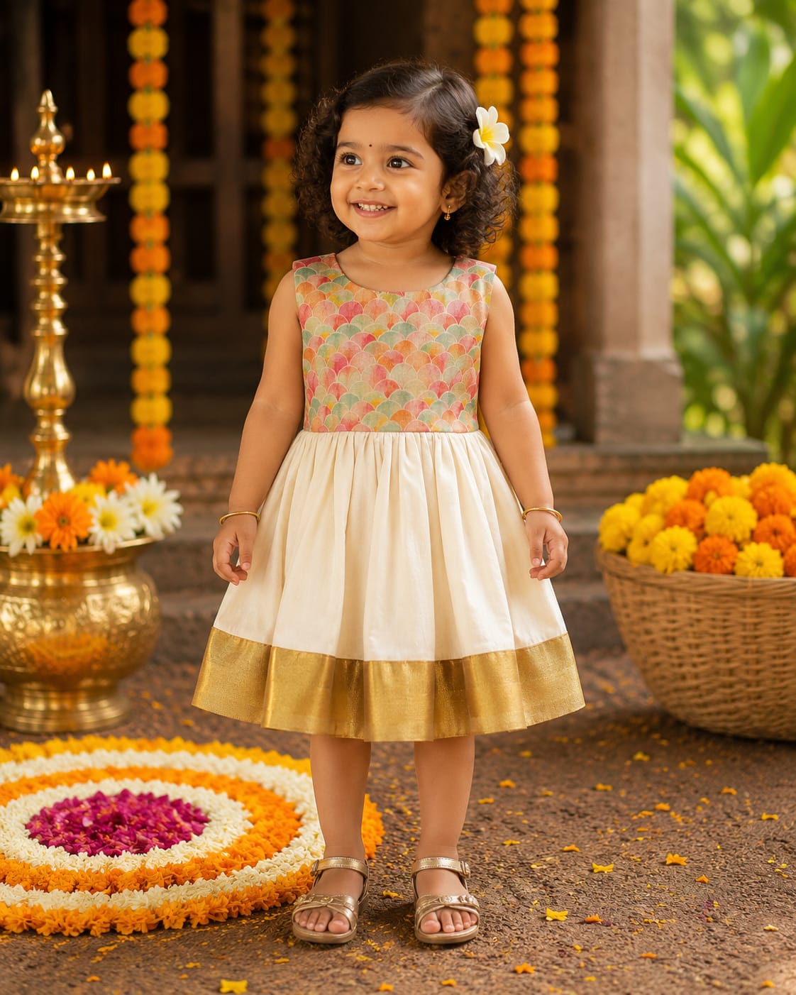 Traditional kasav frock