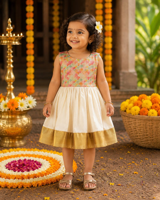 Traditional kasav frock