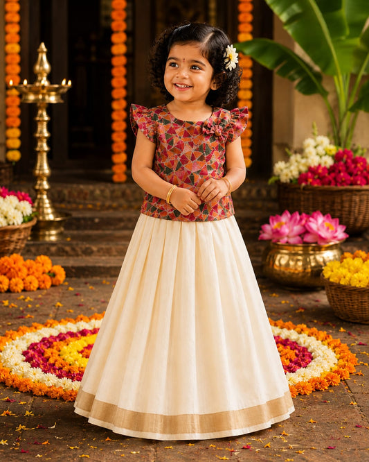 orange Pattupavada