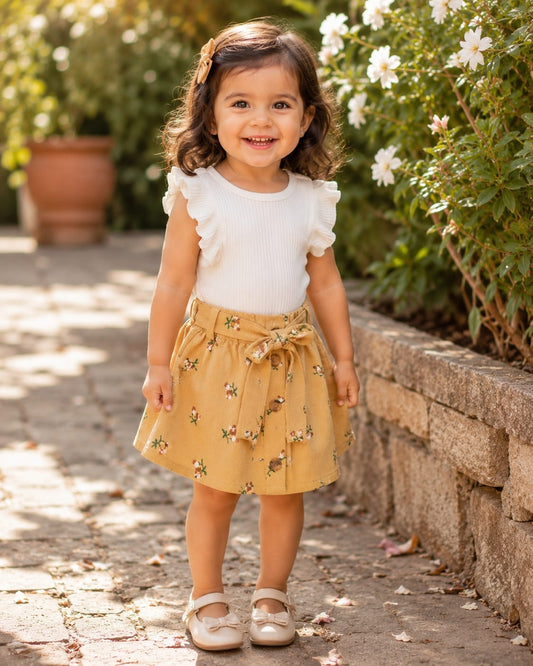 Corduroy Skirt and Top