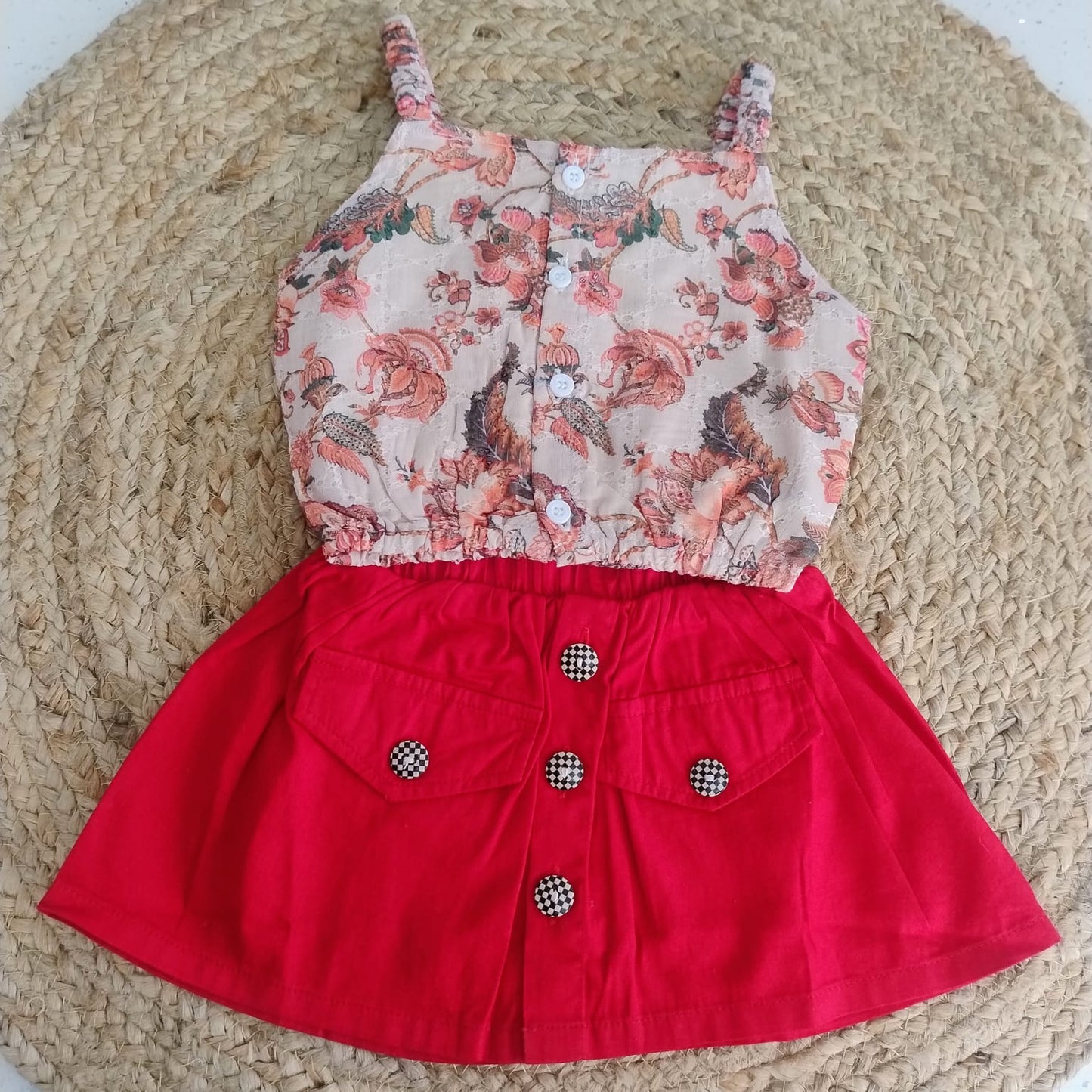 Hakoba printed Top and  Skirt