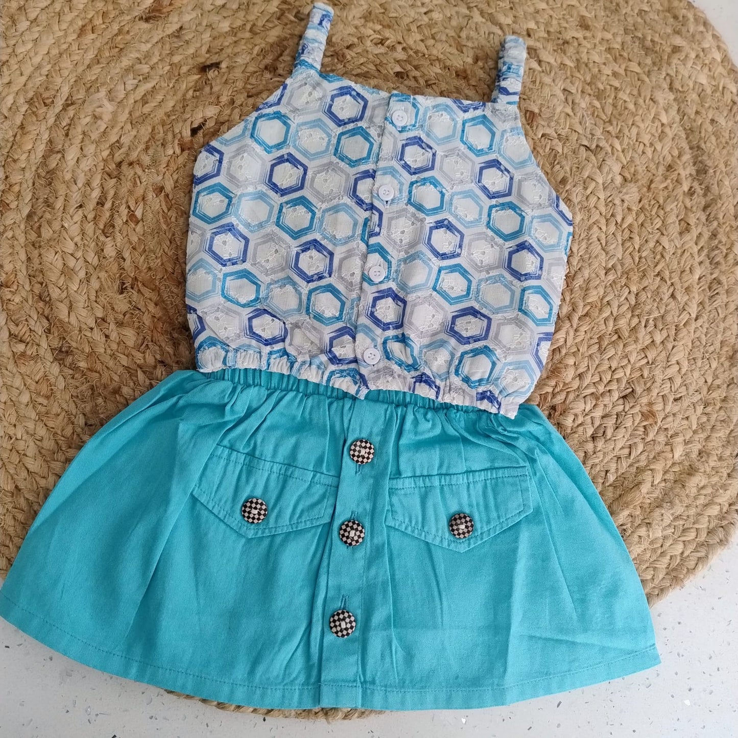 Hakoba printed Top and  Skirt