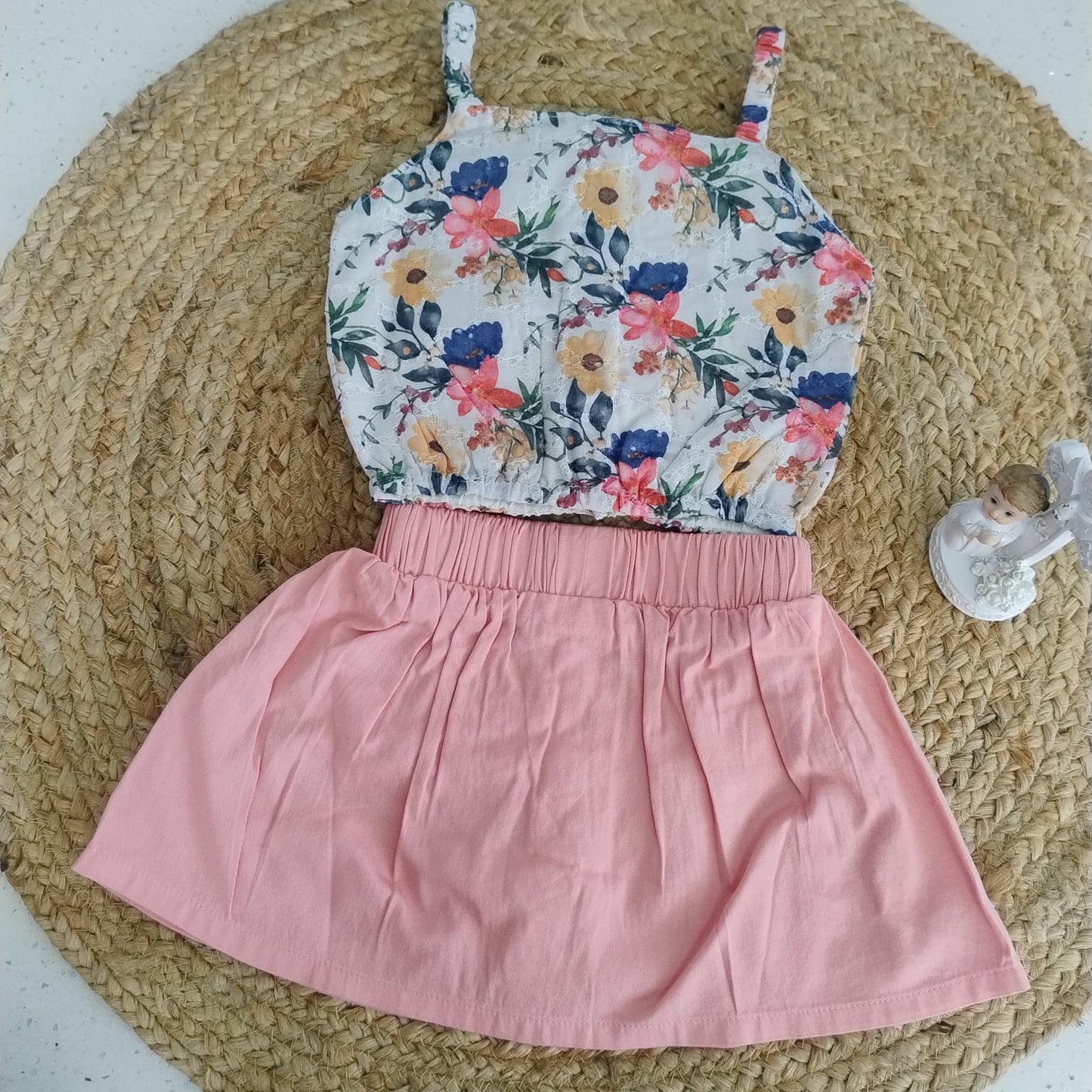 Hakoba printed Top and  Skirt
