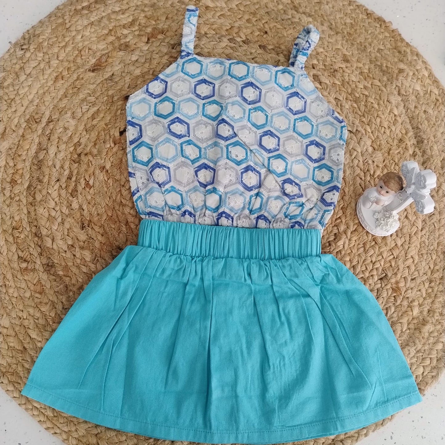 Hakoba printed Top and  Skirt